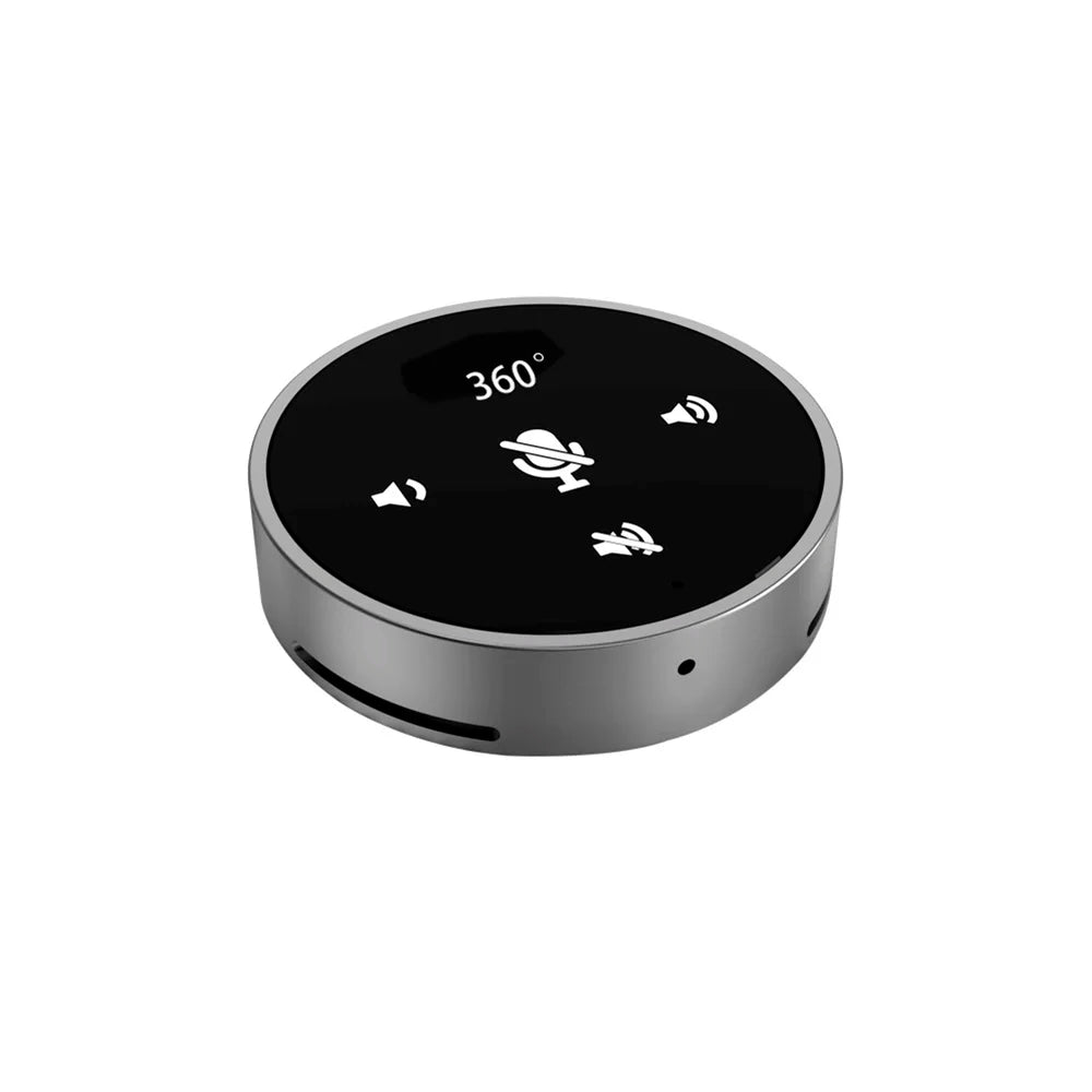 360 Omnidirectional Condenser Microphone Bluetooth Bt USB Video Conference Built-in Speaker Computer Game Notebook Recording Leedoar