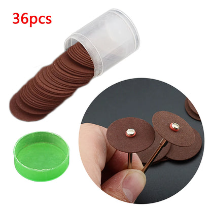 36/72pcs Dremel Accessories 24mm Abrasive Disc Cutting Discs Reinforced Cut Off Grinding Wheels Rotary Blade Disc Cuttter Tool