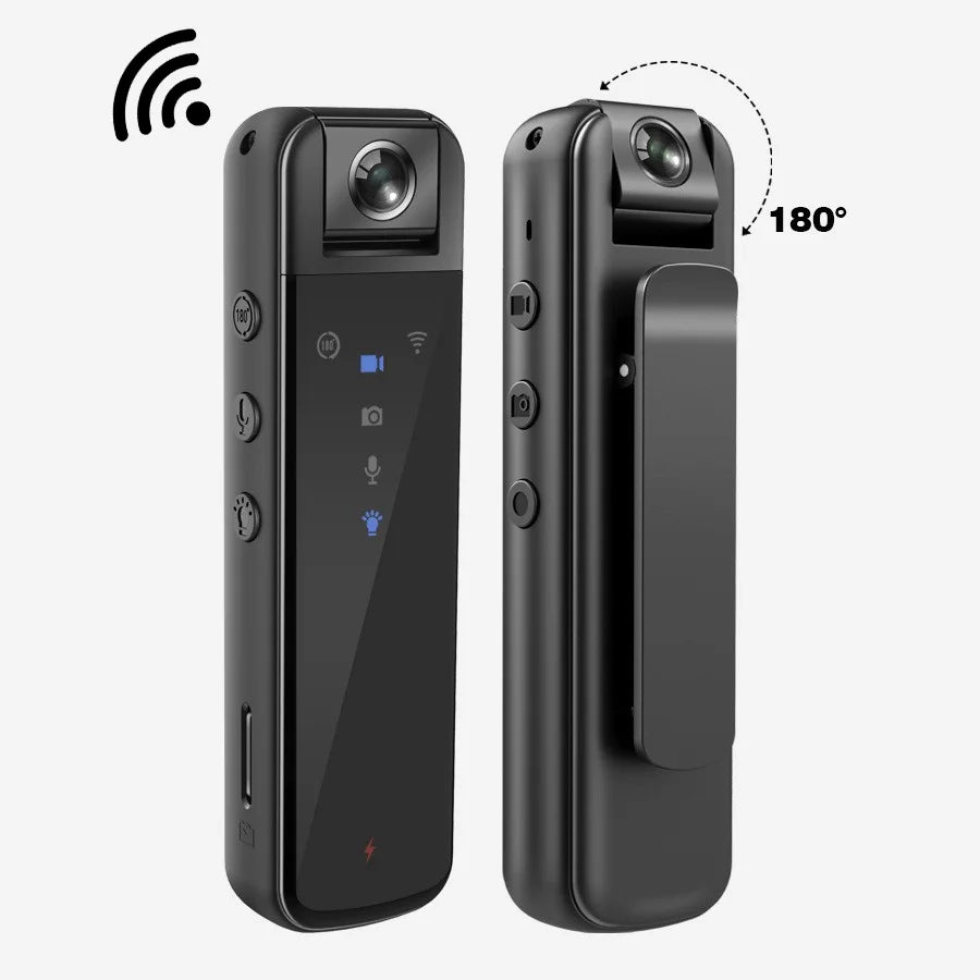 1080P High-definition Night Vision Mini WiFi Hotspot Camera Magnetic Outdoor Sports DV Motion Camera Law Enforcement Recorder Leedoar