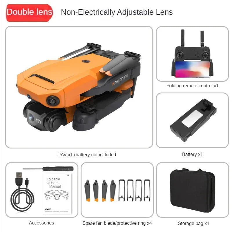 P8 Mini 4K Drone 360 Obstacle Avoidance RC Quadcopter Dron Electric HD Dual Camera 5G WIFI Remote Control FPV Helicopter Toys Leedoar