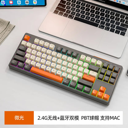 M87 BT Dual Mode Gamer Computer Laptop Bluetooth Ergonomic RGB Wireless USB Gaming Computer Accessories Mechanical Keyboard