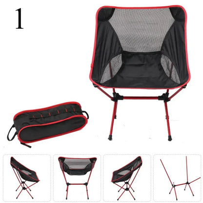 Leedoar Outdoor Portable Folding Moon Chair Camping Chairs Beach Fishing Chair Ultralight Travel Hiking Picnic Lightweight Chair Leedoar