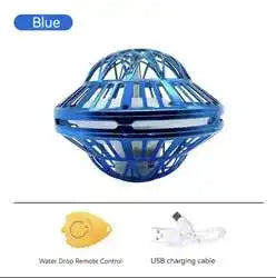 New Trends Toys 2024 UFO Mini Drone Flying Spinner Flying UFO Flying Toy Balls Boomerang Drone Hand Control Led Rotating Ball Leedoar