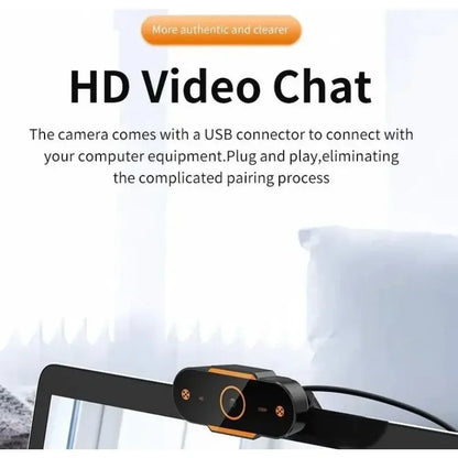 Cámara web profesional 480/720/1080P/2k, cámara web HD de 5 millones de píxeles, USB 2.0, enfoque automático, videollamada con micrófono para computadora, PC y portátil 