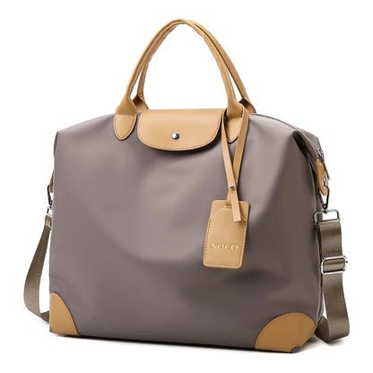 Bolso de mano portátil de gran capacidad para viajes, bolso de hombro informal para mujer, bolso de mano ligero y sencillo para deportes y fitness 