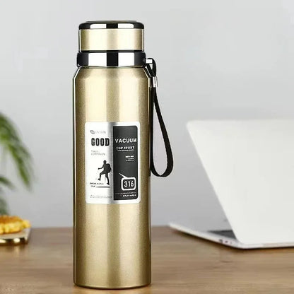 1000ml Large Capacity Stainless Steel Insulated Water Bottle