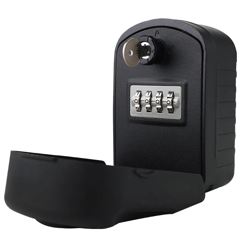 Waterproof Key Safe Storagebox 4 Digit Combination Storage Lock Box Wall Mounted Keysafe Storage Weatherproof Password Keybox Leedoar