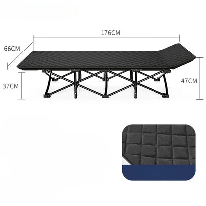 Cama plegable para almuerzo, siesta individual, simple, portátil, multifuncional, para campamento, viajes, cama reclinable, para el hogar, la oficina, camas de enfermería 