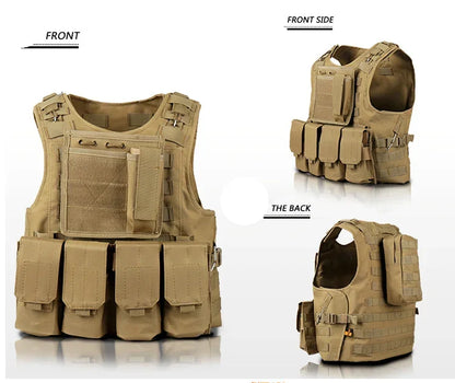 Tactical Vest Combat Training Assault Plate Carrier Outdoor Hunting Airsoft CS Hunting Sport Protection Vests Leedoar