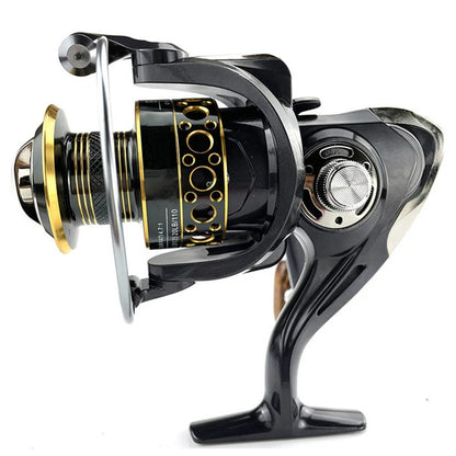 Fishing Reel Spinning 2000-7000 Series Metal Spool Spinning Wheel 5.2:1 Spool Coil Catfish Wheel Leedoar