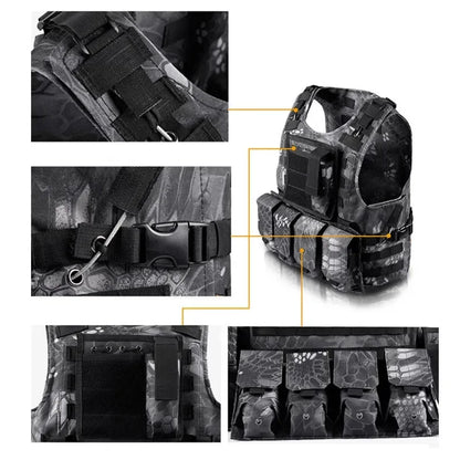 Tactical Vest Combat Training Assault Plate Carrier Outdoor Hunting Airsoft CS Hunting Sport Protection Vests Leedoar