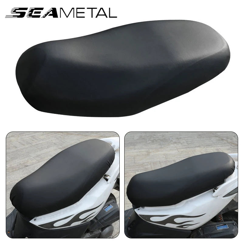 SEAMETAL Motorcycle Seat Covers Autocycle Seat Cushion Waterproof Pu Leather Anti Scratch Cover Mats Motorcycles Seats Cover Leedoar