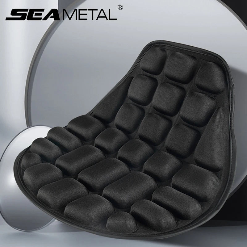 SEAMETAL Motorcycles Seat Cover Cushion Black EVA Foam Soft Comfortable Seat Cushion Universal for Motorbike Electric Bike Leedoar