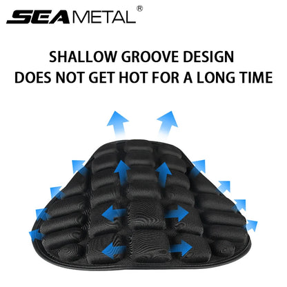 SEAMETAL Motorcycles Seat Cover Cushion Black EVA Foam Soft Comfortable Seat Cushion Universal for Motorbike Electric Bike Leedoar