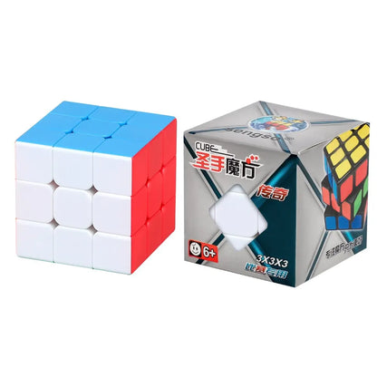 SENGSO Speed Cube 3x3 Legend Series Stickerless Magic Cube Profession Puzzle High Quality Kid's Fidget Toys Leedoar