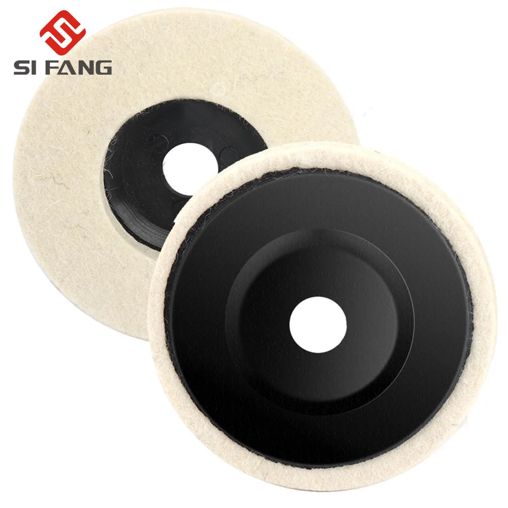 SIFANG 50mm/75mm Wool Polishing Wheel Polishing Pads Angle Grinder Wheel Felt Polishing Disc for Metal Marble Glass Ceramic 1PC Leedoar