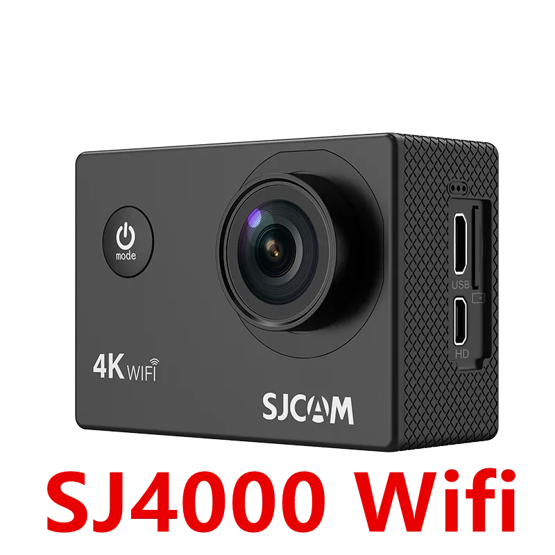 Câmera de ação aérea SJCAM SJ4000 com vídeo 4K 30M à prova d'água 2.4G WiFi Câmera esportiva Câmera de ação Câmera esportiva Bicicleta Motocicletas 