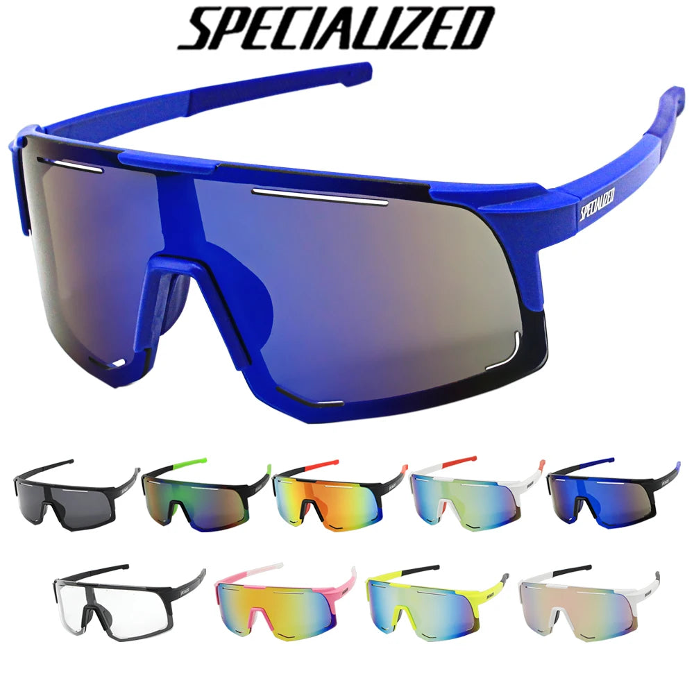 SPECIAUZED Cycling Sunglasses Men Women Mountain Bike Road Eyewear Bicycle Riding Outdoor Sports Glasses Hiking Goggles Leedoar