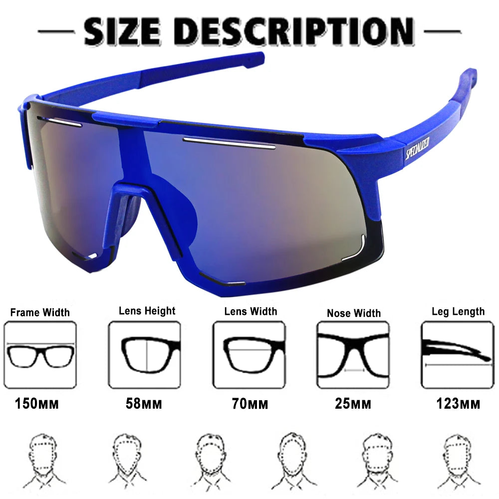 SPECIAUZED Cycling Sunglasses Men Women Mountain Bike Road Eyewear Bicycle Riding Outdoor Sports Glasses Hiking Goggles Leedoar