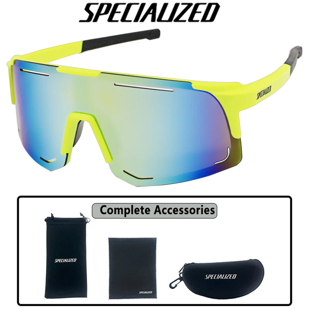 SPECIAUZED Cycling Sunglasses Men Women Mountain Bike Road Eyewear Bicycle Riding Outdoor Sports Glasses Hiking Goggles Leedoar