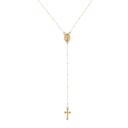 SUMENG 2024 New Fashion Vintage Christian Cross Bohemia Religious Rosary Pendant Necklace For Women Charm Jewelry Gifts Leedoar