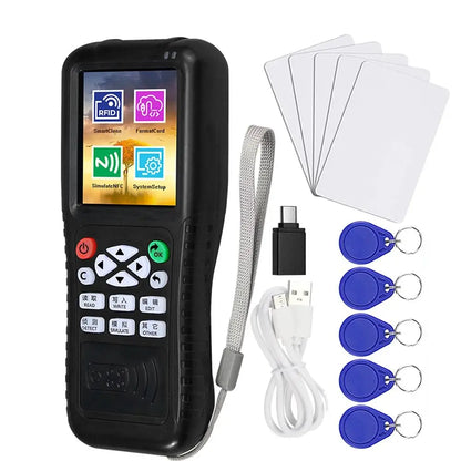 Novo leitor de cartão ICOPYKEY-X100 Leitor/gravador RFID/programador de cartão-chave/decodificador/copiador/copiador NFC/decodificador de aplicativo móvel de software livre 