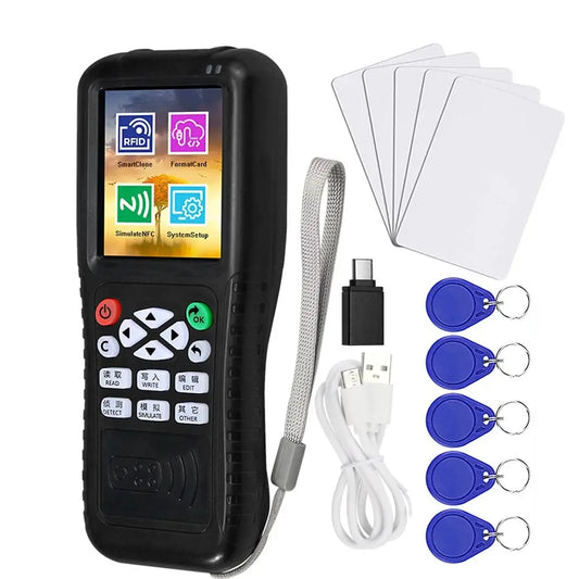 Novo leitor de cartão ICOPYKEY-X100 Leitor/gravador RFID/programador de cartão-chave/decodificador/copiador/copiador NFC/decodificador de aplicativo móvel de software livre 