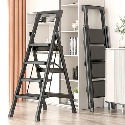 4 Step Ladders Home Folding Ladder Thickened Stairs Kitchen Step Stools Indoor Climbing Ladder Multi-Function Herringbone Ladder Leedoar