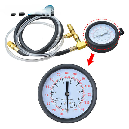 Herramienta de prueba de manómetro de presión de combustible para todas las series de automóviles Medidor de presión de gasolina Medidor de presión de aceite de inyección Probador TU-443 Herramientas