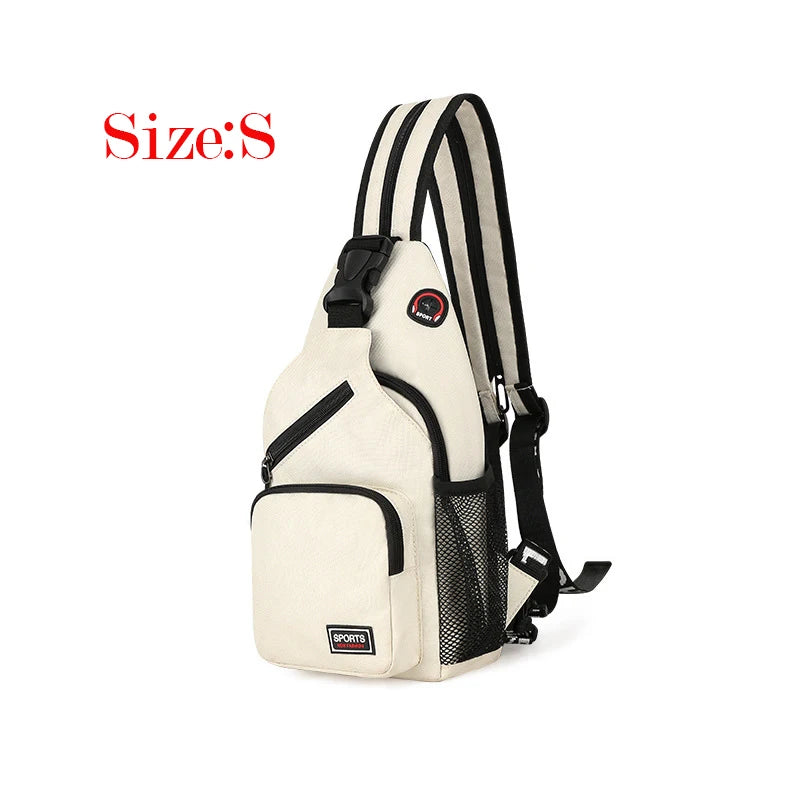 2023 New Arrival Women's Chest Bag Wholesale INS Trendy One Shoulder Backpack Multi Functional Men Green Beige Black Red Package Leedoar