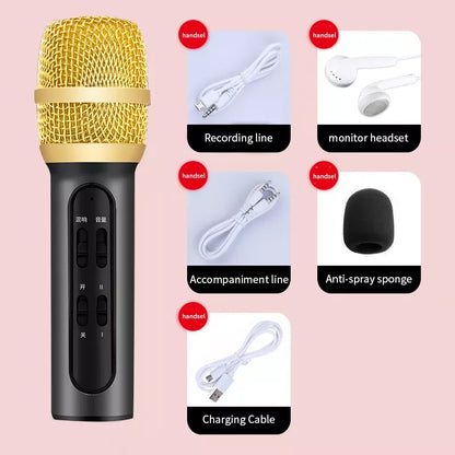 C11 Wireless Kids Karaoke Microphone with Speaker Portable Handheld Music Player for Home Party KTV Mic Show Family Party Gifts Leedoar