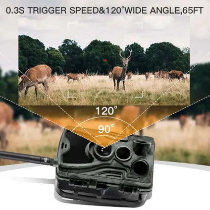 4G Hunting Trail Camera HC-801pro 4K Video Live Show 30MP APP Bluetooth Control Outdoor Wildlife Cameras Night Vision Photo Trap Leedoar