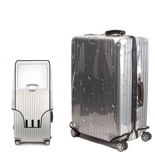 Luggage Covers Transparent PVC Luggage Cover Waterproof Trolley Suitcase Dust Cover Dustproof Travel Organizer Accessories Leedoar