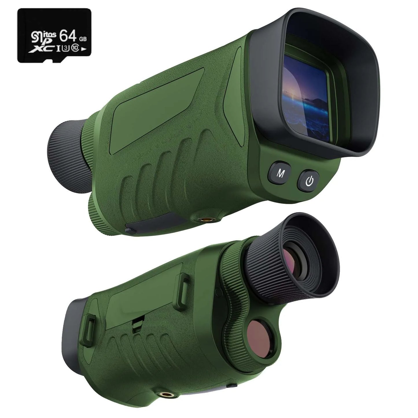 2.5KD Monocular Night Vision Device 1080P HD Infrared Camera 5X Digital Light Zoom Hunting Telescope Digital Outdoor Telescope Leedoar