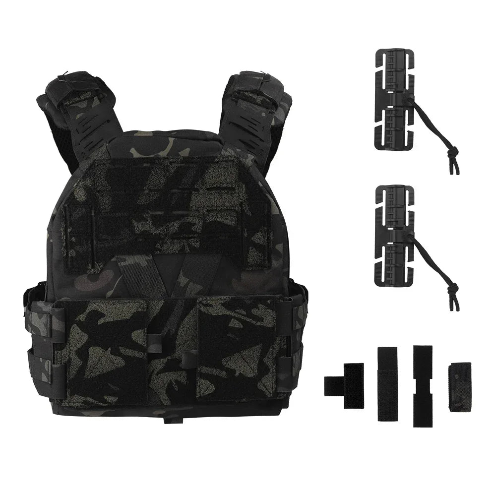 KZ Tactical Vest Plate Carrier Hunting Vest Comfort Lightweight Utility MOLLE Quick Release Agilit Army Airsoft Military Gear Leedoar