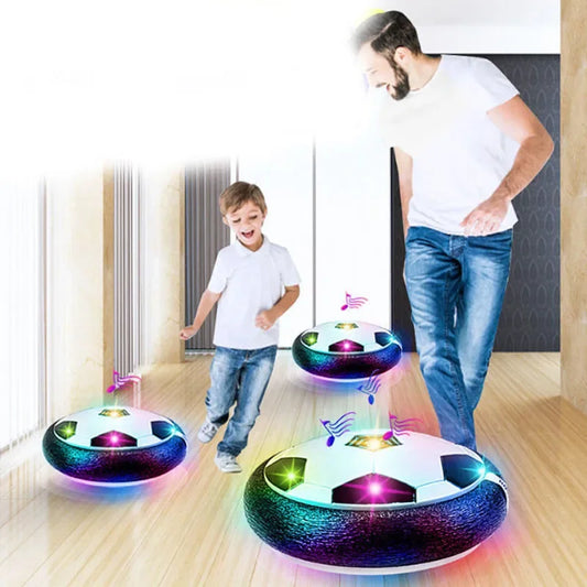 Hover Soccer Ball Toys for Children Electric Floating Football with LED Light Music Soccer Ball Outdoor Game Sport Toys for Kids Leedoar