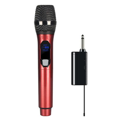 Wireless Microphone 2 Channels UHF Professional Handheld Micphone Mic For Church Show Karaoke Party Meeting 50 Meters Sing Song Leedoar