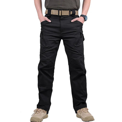 Tactical Pants Mens Multi Pockets Cargo Pants Combat Cotton Pant Casual Police Trousers Hiking Work Pants Male Leedoar