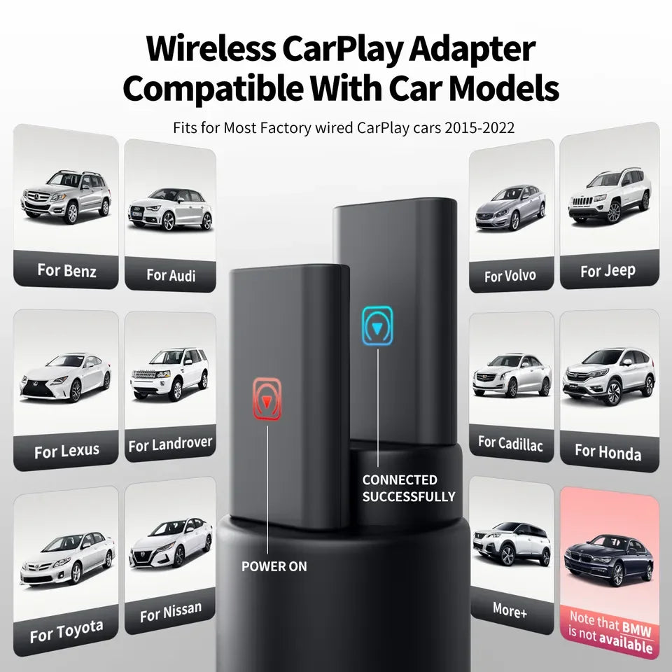 Mini Ai Box Andoroid Wireless CarPlay Android Auto YouTube Netflix Customize Portable Car Multimedia Fits For 98% Cars Leedoar