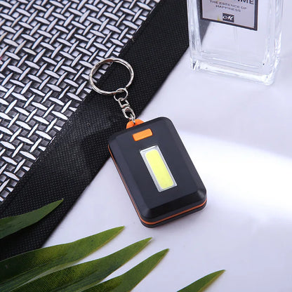 Mini LED Flashlights Keychain Portable Emergency  Camping Light Keyring Torch Compact 3 Modes Backpack Flashlight Leedoar