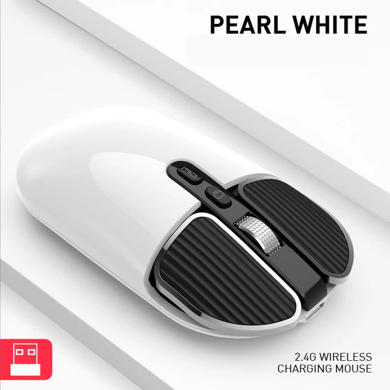 M203 2.4G Dual Model Wireless BT 5.0 Rechargeable Silent Mouse Long Standby Multi Button Mouse For Computer PC Notebook