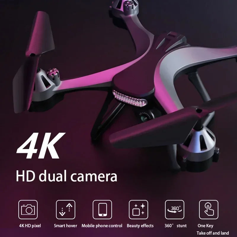 New JC801 UAV HD Professional Dual Camera Remote Control Helicopter 4K Dual Camera Drone Aerial Photography Quadcopter WIFI Leedoar