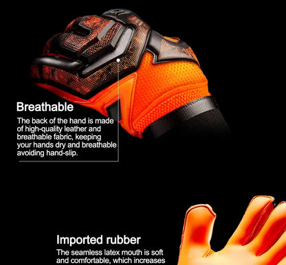 Luva de goleiro de futebol profissional adulto masculina 4 mm látex com proteção de dedo protetor de luva de goleiro de futebol infantil