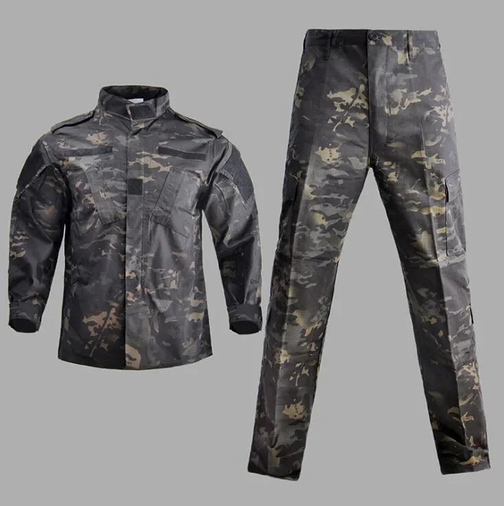 Military Uniform Airsoft Camouflage Tactical Suit Camping Men Army Special Forces Combat Jackets Pants Militar Soldier Clothes Leedoar