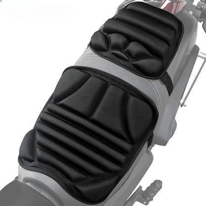 Cojín de asiento de motocicleta 3D de doble asiento con absorción de impactos y transpirabilidad Cojín de motocicleta universal para todas las estaciones Accesorio