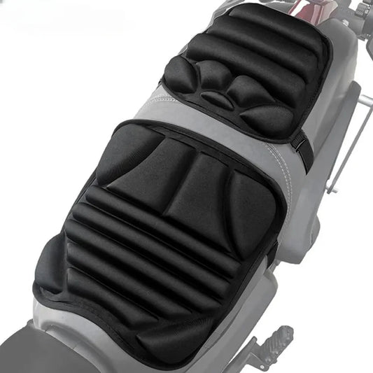 Almofada de assento de motocicleta 3D de assento duplo com absorção de choque e respirabilidade Almofada de motocicleta universal para todas as estaçõesAcessório