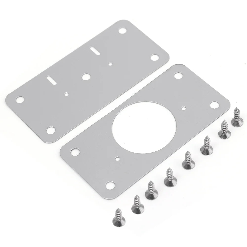 Cabinet Hinge Repair Plate Kit Stainless Steel Door Hinge Mounting Plate