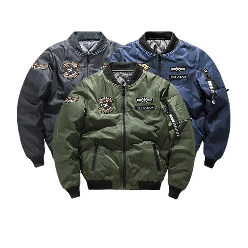 Chaqueta Bomber negra de invierno para hombre, nueva ropa para hombre, ropa de carreras para motocicleta, prendas tácticas de lujo, chaquetas militares 