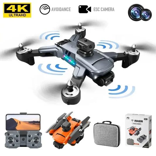 A12 Pro Aerial UAV 4k Dual Camera Wifi FPV Avoidance Obstacle and Optical Flow Rc Quadcopter Dron Rc Helicopter Aircraft Toy Leedoar