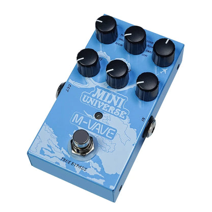 M-vave Mini Universe Digital Reverb Pedal 9 Efeitos de Reverb Room/Shimmer/Lofi/Spring Reveb Effect Pedals Guitar Pedal 